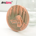 Die Casting Copper French Funny Souvenir 3D Dog Medal Coin